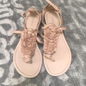 Express gold sandals